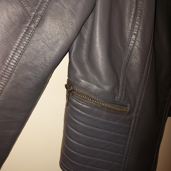 Grey Suzy Shier leather jacket - Picture 4 of 6